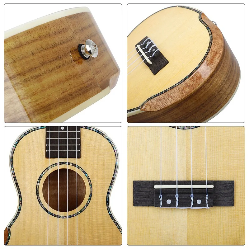 IRIN, концертный набор укулеле, 23 дюйма, ель, дерево, акустическая, Ukelele, инженерная древесина, гриф, шея, Гавайи, 4 струны, гитара