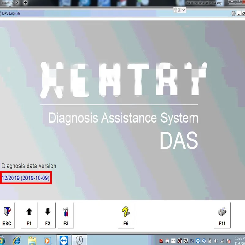 Для MB Star C4/C5,12 V диагностическое программное обеспечение WIN7 64bit xenter/Das загрузка и установка через командный просмотр