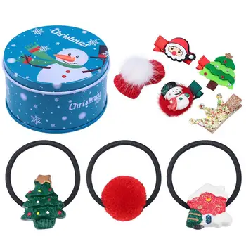 

8pcs Creative Elastic Fashion Hair Clips Headdress Hair Tie hair Pins Hair Ropes for Children Girls