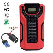 Аварийного 16000 мАч пусковое устройство 12V 1200A автомобиль скачок стартер бензин дизельный автомобиль Зарядное устройство для автомобиля Батарея руля автомобиля Мощность банка