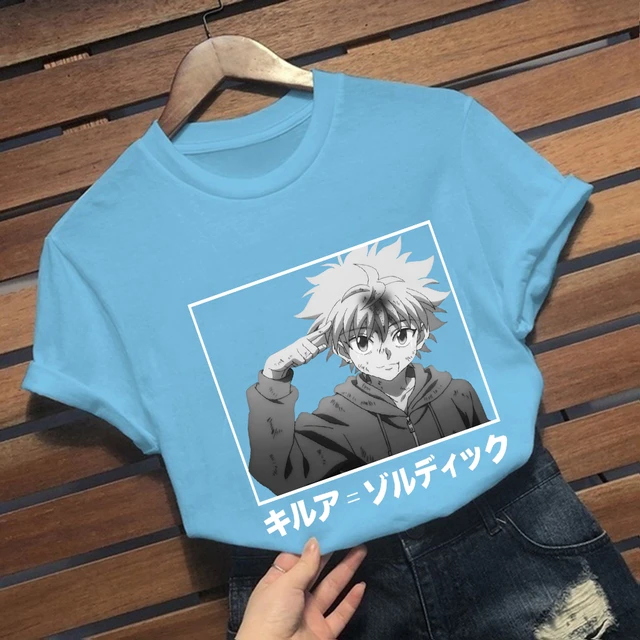 Hunter x Hunter Mens Killua Black Shirt New S, M, L, XL