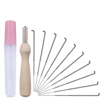 

Jiwuo Wool Felting Iron Needles Felt Tool Kit Needle Starter Beginners DIY Craft Needlework Poke Needle Felting Supplies