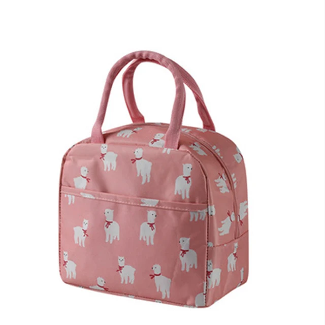 1PCs Fresh Cooler Bags Waterproof Nylon Portable Zipper Thermal Oxford Lunch Bags For Women Convenient Lunch Box Tote Food Bags G