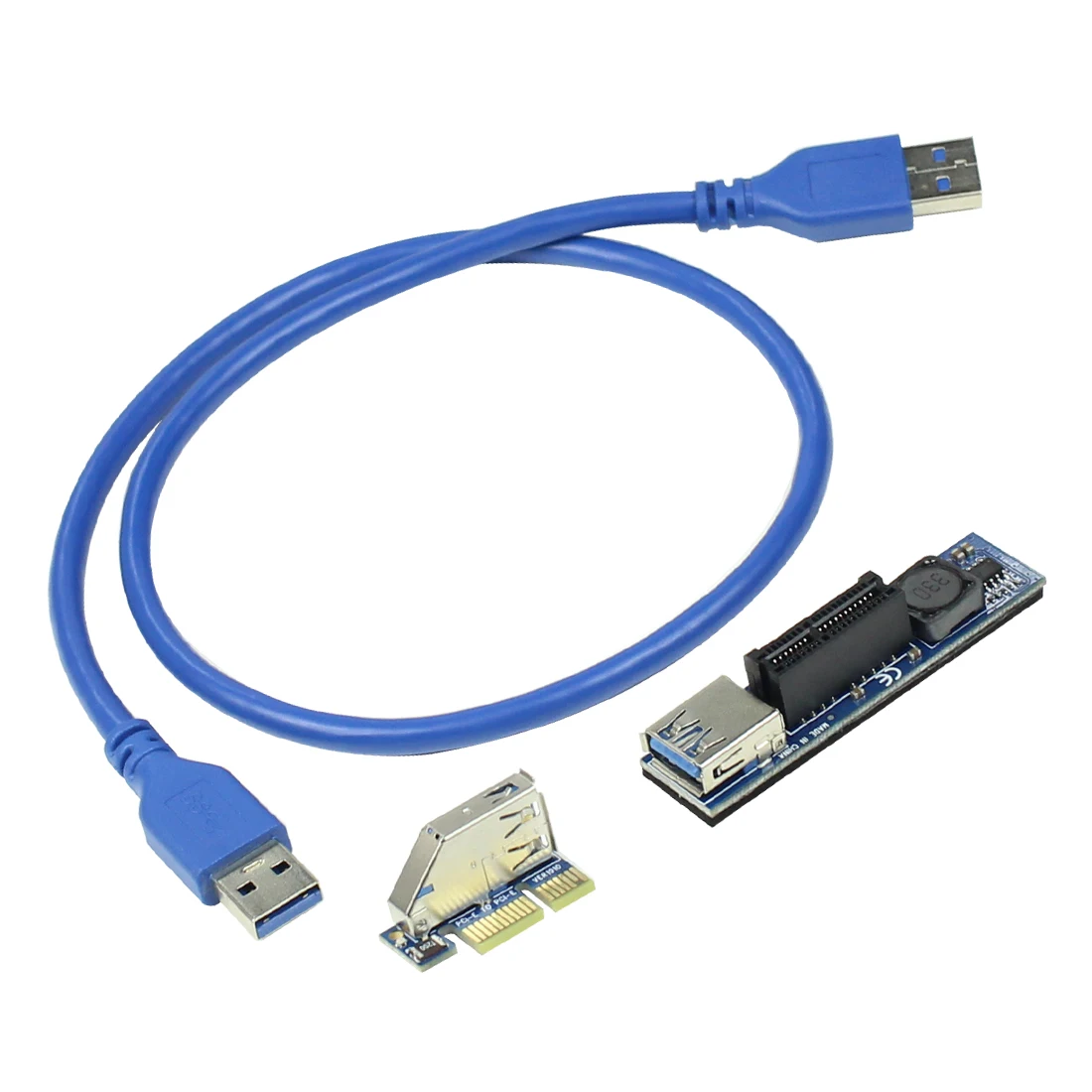 Адаптер расширения PCI-E переходник PCI Express USB 3 0 удлинитель PCIE Райзер USB3.0 SATA X1 на Dual X4