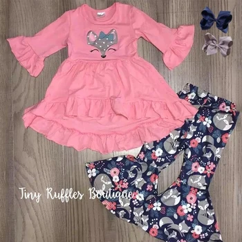 

Conice Nini Autumn New Fashion Kid Toddler Infant Baby Girl Pink Cute mouse pattern+Print Pants Set