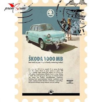 

Fridge magnet souvenir Skoda Репринт винтажного постера