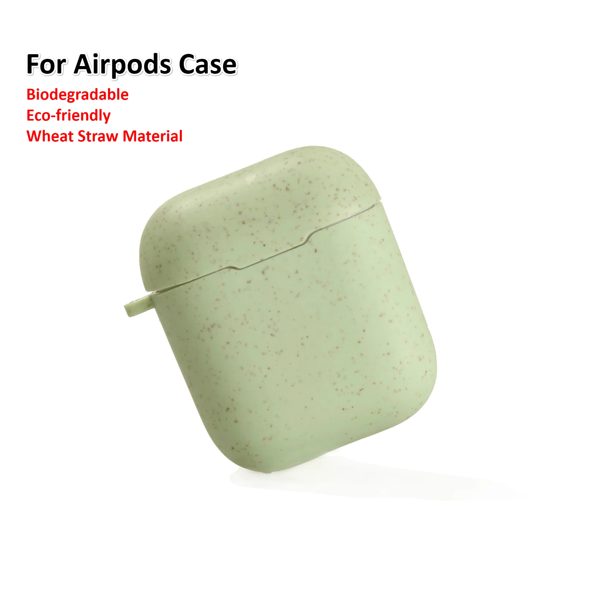 

Kurioll Soft Eco-friendly Earphone Case for Apple Airpods Case Biodegradable Wheat Straw Air Pods Charging Box Protective Cover