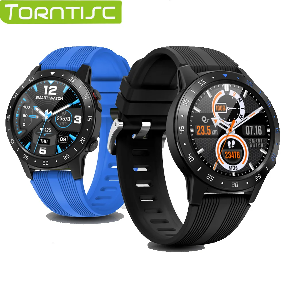 

Torntisc M5S Sport Smartwatch Men Support SIM Card 1.3 Inch Full Round Touch Heart Rate IP67 Waterproof Compass Weather