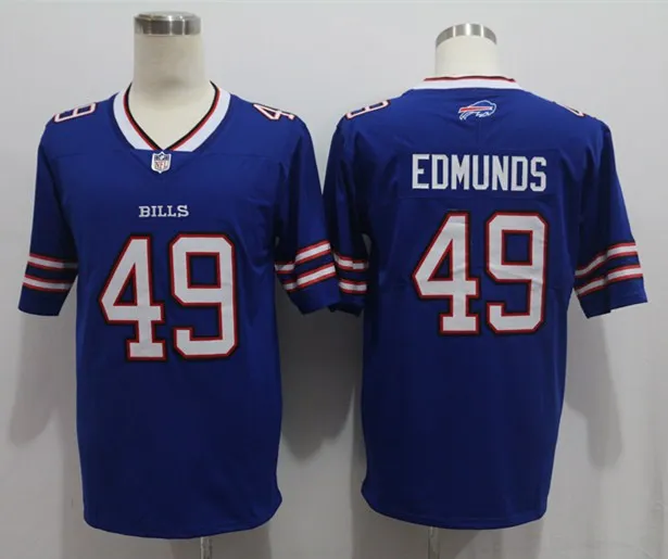 

Wholesale NFL Jersey Football Costumes Jersey Bill Elite Edition Embroidered Jersey No. 12 Kelly Jersey