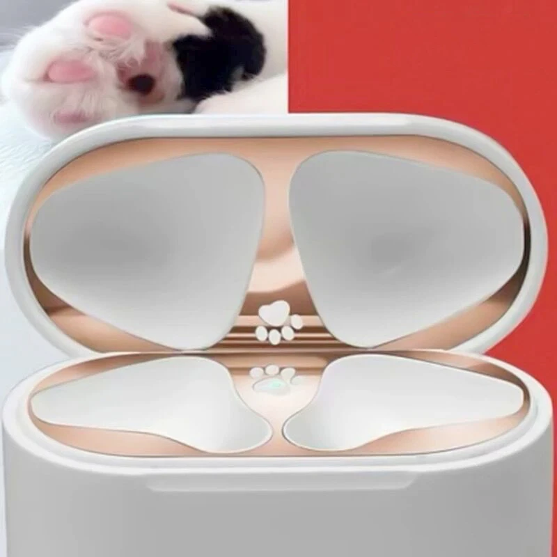 Для Apple AirPods 2 металлическая Пылезащитная Защитная Наклейка защитная крышка для наушников для Airpods 2 Пылезащитная наклейка для AirPods 1 - Цвет: Rose Gold  3