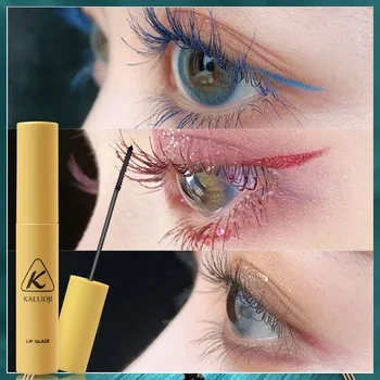 

Small Brush head eyelash Mascara waterproof fiber long curl not faint add encryption to lengthen very thin woman lasting
