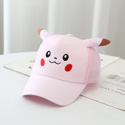 Pikachu – casquette de Baseball pour bébé, dessin animé Pokemon, Cosplay pour enfants, chapeaux Kawaii, jouets, cadeau ajustable 
