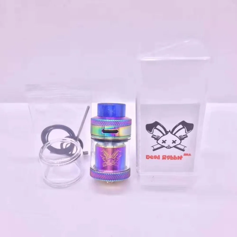 Распылитель Apocalypse drop Rabbit RTA 25 мм 2 мл/4,5 мл с полимерным капельным наконечником, Одноместный/с двойной катушкой, Восстановленный MTL RTA танк