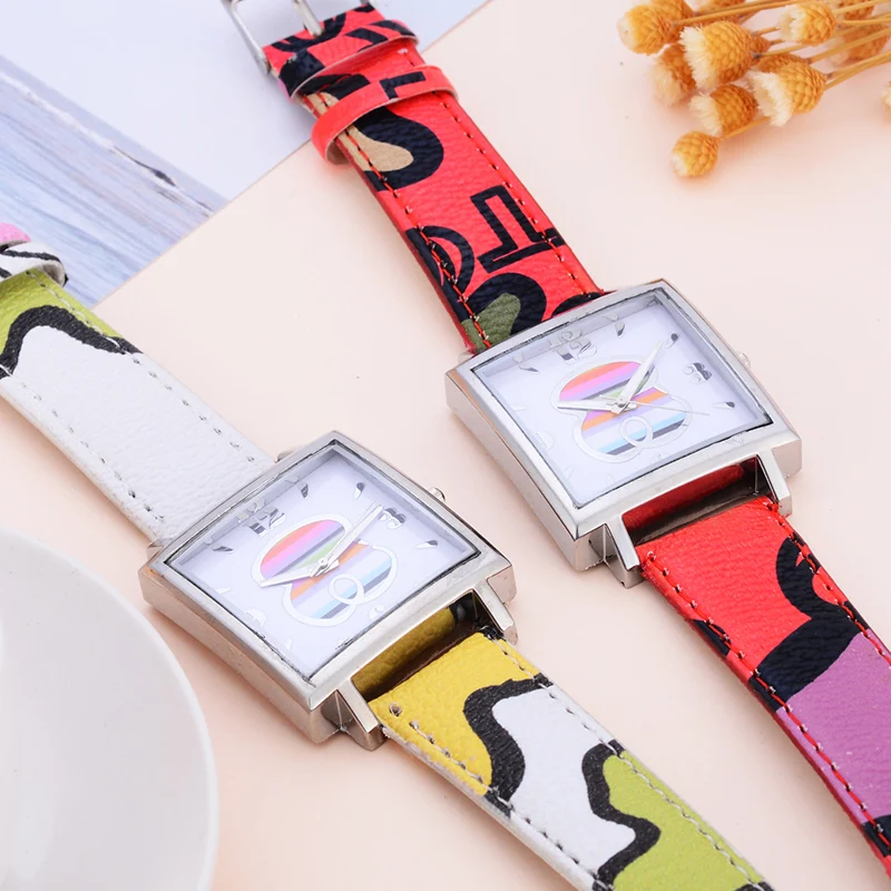 Новая мода браслет Квадратные Кварцевые часы Женские нарядные часы reloj mujer женские часы с медведем bayan kol saati donna orologio