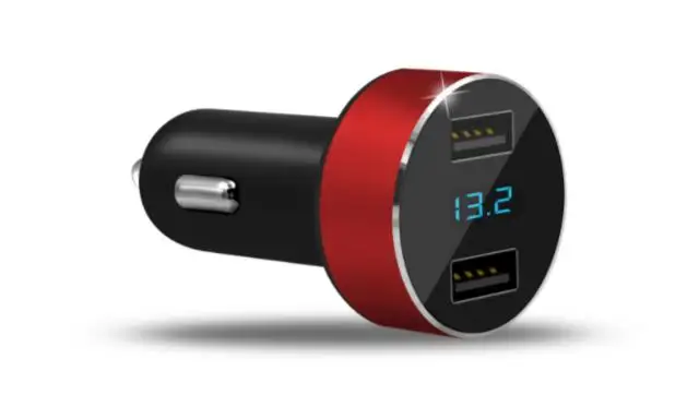50pcs Car Charger Cigarette Lighter Dual USB Intelligent Fast-Charging Head Multi-Function HY-36 - Название цвета: red