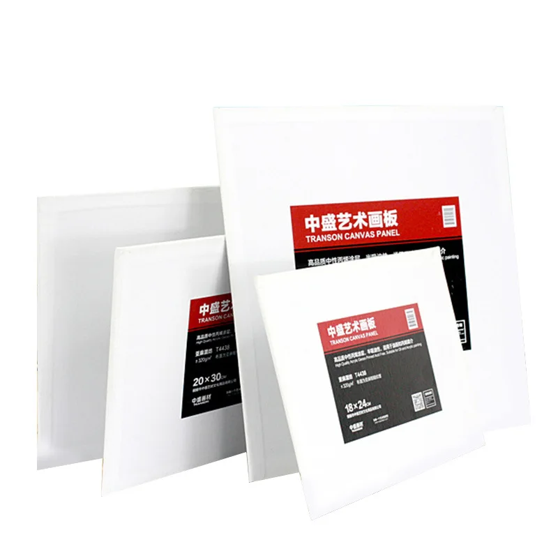 

ZHONGSHENG Flax Blended Cloth Oil Painting Board Acrylic Painting Fabric Swatch Oil Painting Coating Cloth Frame-Straight Connec
