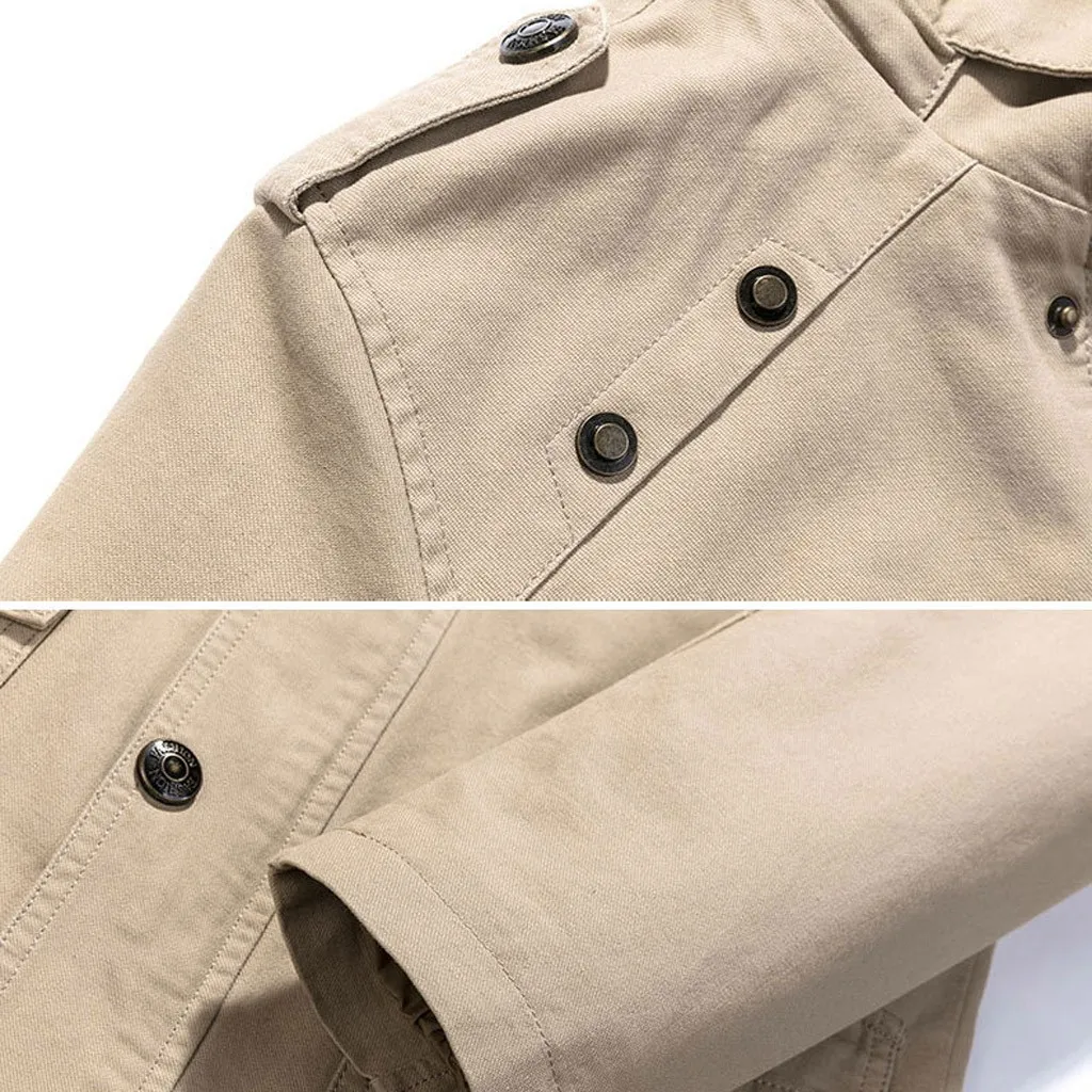 JAYCOSIN Men's autumn and winter solid color long-sleeved thin jacket hooded jacket men's casual hooded solid color jacket