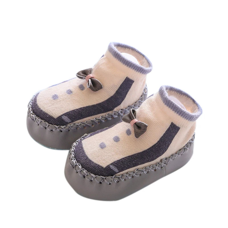 1 пара ночных носков с рисунками из мультфильмов на мягкой подошве для новорожденных нескользящие носки-тапочки для маленьких мальчиков и девочек