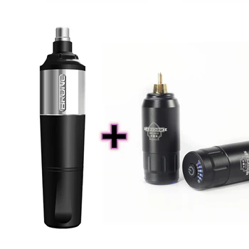 

Original Bronc-V2 Rotary Tattoo Machine Pen Swiss Motor Strong Quiet With Mini Wireless Tattoo Power Tattoo Kit Free Shipping