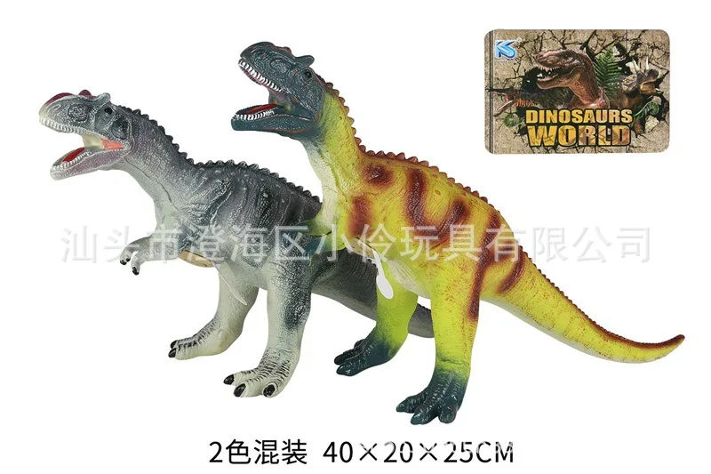 

Jurassic Soft Silcone Dinosaur Toy Model Plastic Dinosaur Model T-Rex Spinosaurus Brachiosaurus