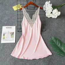 Сексуальная женская ночная рубашка с v-образным вырезом без рукавов, пижама с цветочным принтом, летняя женская домашняя одежда, ночная рубашка, банное платье, ночная рубашка, M-XXL