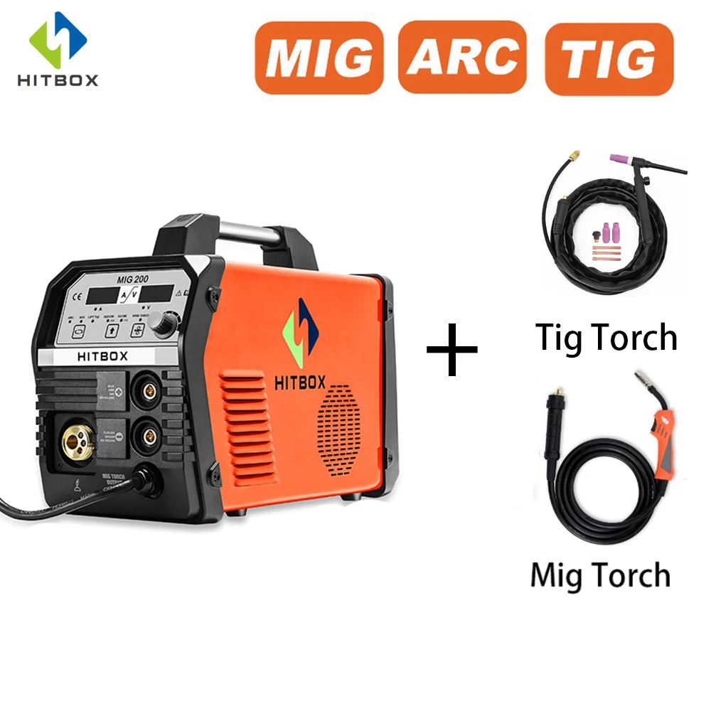 220V 160A HITBOX MT2000-II Welding Machine 3 In 1 TIG ARC MIG Welder ...
