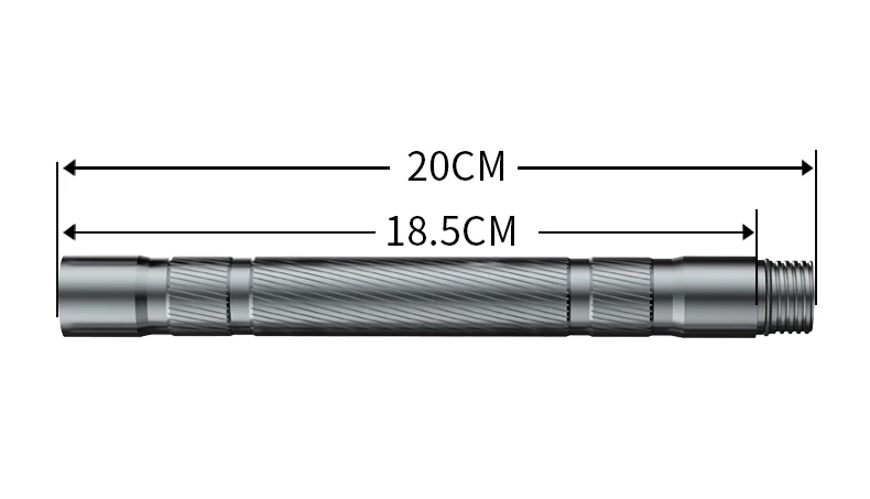 extension tube BSWolf палки для ходьбы, трекинга, палки для наружной защиты, тактическая ручка многофункциональная алюминиевая легированная альпеншток, походные палки - Цвет: extension tube