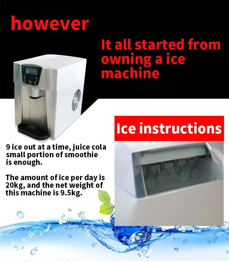 Ice machine, household and commercial multi-function, automatic