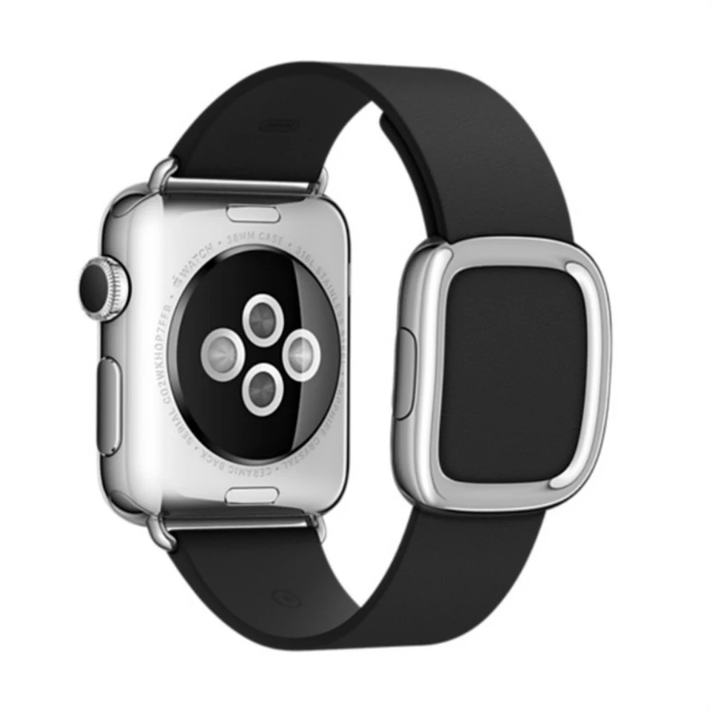 Ремешок из натуральной кожи для Apple Watch band 4 5 44 мм 40 мм современные ремешки с пряжками для iwatch series 3 2 1 ремешок 42 мм 38 мм