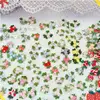50 Pieces Beautiful Flower Lace Fabric Sewing Applique Colorful Cherry Flower Lace Trim Clothing Accessories 1.6cm Width ► Photo 1/3