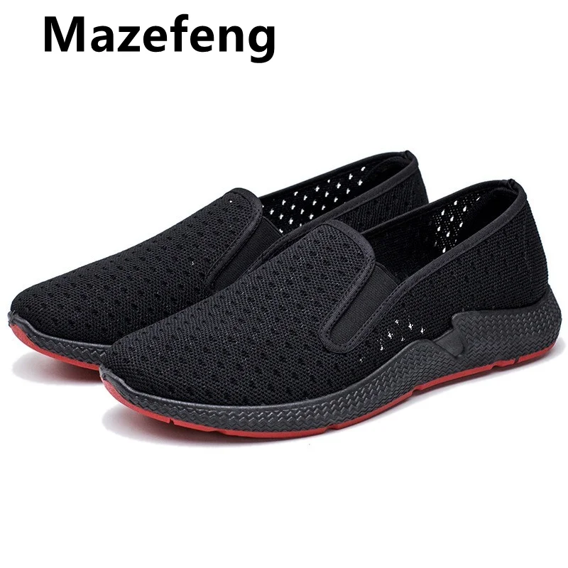

Mazefeng Brand Men Light Running Shoes Jogging Shoes Breathable Man Sneakers Slip on Loafer Shoe Men's Casual Shoes Size 45 2021