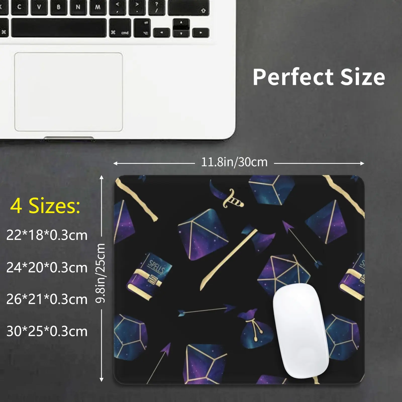 Tappetino Per Mouse Dadi E Danni 461 Dnd D Dnd Ruolo Critico Rpg Gioco Di Ruolo Gioco Da Tavolo D20