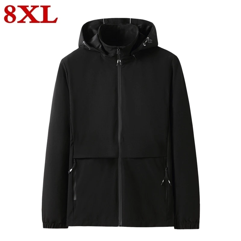 Новый размера плюс 8XL 7XL 6XL 5XL Осень Новая мода Slim Fit молодых для мужчин куртка с