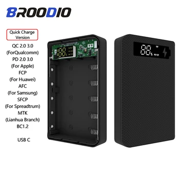 

Quick Charge Version 5*18650 Power Bank Case Dual USB Mobile Phone Charge QC 3.0 PD DIY Shell 18650 battery Holder Charging Box