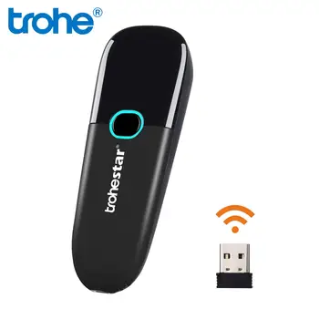 

Trohestar Mini Barcode Scanner 1D 2D QR Bar Code Inventory Counter Compatible 2.4Hz Wireless Bluetooth Handheld Reader Scannes
