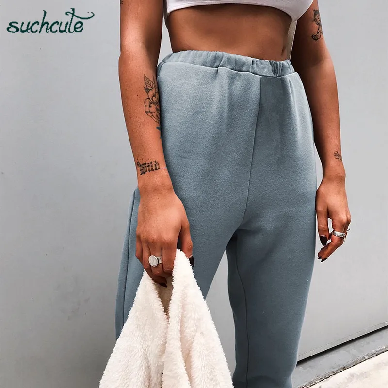 SUCHCUTE/Плотные хлопковые брюки; теплые брюки в готическом стиле для женщин; зимние женские брюки; брюки-карго в стиле Харадзюку; гарем; Pantalones Mujer Festival