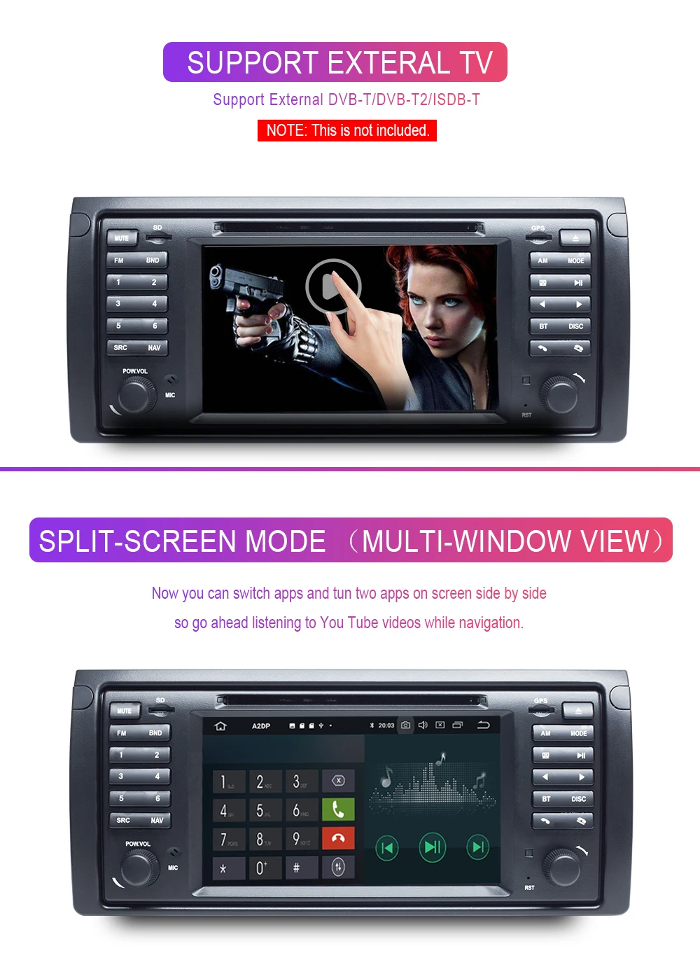 Ips 1 Din Android 9,0 автомобильный dvd-плеер для BMW X5 E53 E39 5 серии gps стерео аудио навигация Мультимедиа радио головное устройство DSP 4G