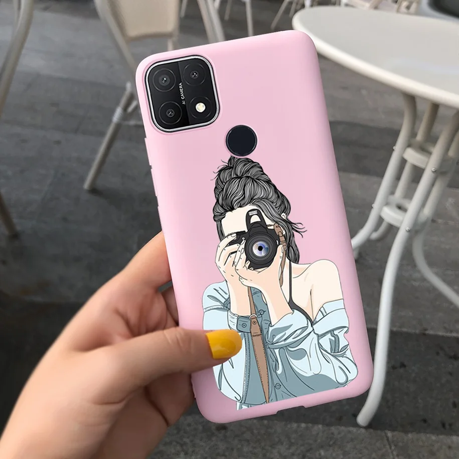 cases for oppo For Oppo A15 Case Oppo A15s Cover 6.52" Silicone Cute Daisy Sunflower Soft Back Cover For OppoA15 CPH2185 A 15 A 15s Phone Cases casing oppo