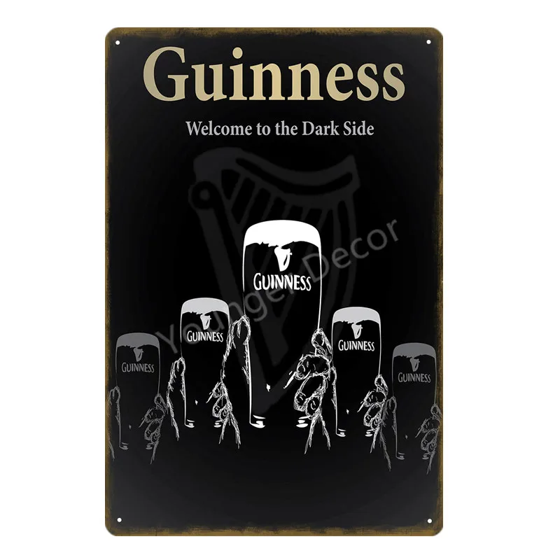 Guinness хороший для вас металлический плакат оловянные знаки винтажный Настенный декор для бара паба клуба человек пещера декоративная пластина YI-123 - Цвет: YD1503AI