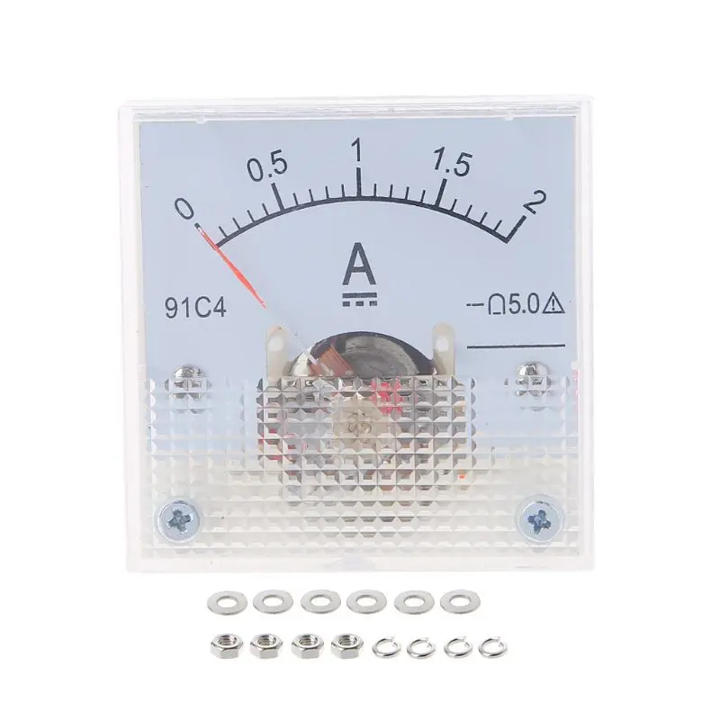 91C4 амперметр DC аналоговая панель измерителя тока механический указатель тип 1/2/3/5/10/20/30/50/100/200/300 мА 40JE
