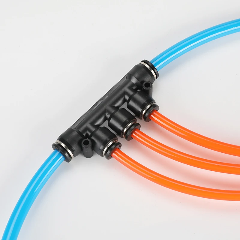 10 шт. Воздушный Пневматический фитинг 5Way One Touch 8mm10mm 6 мм 4mm12mm OD шланг трубка Push In 5 Порт Газа быстро фитинги соединитель муфта