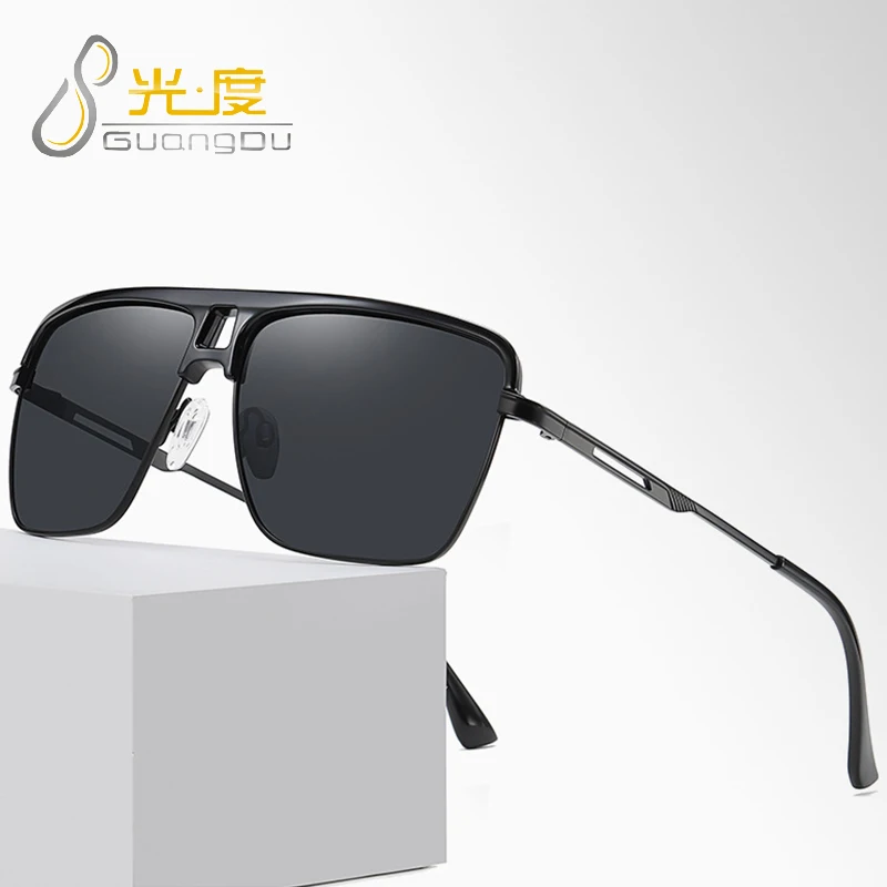 

New Fashion Women's Polarizer Sunglasses Men's Outdoor Driving Eyewear TR Square Frame UV400 Classic Brand Night Vision Glasses