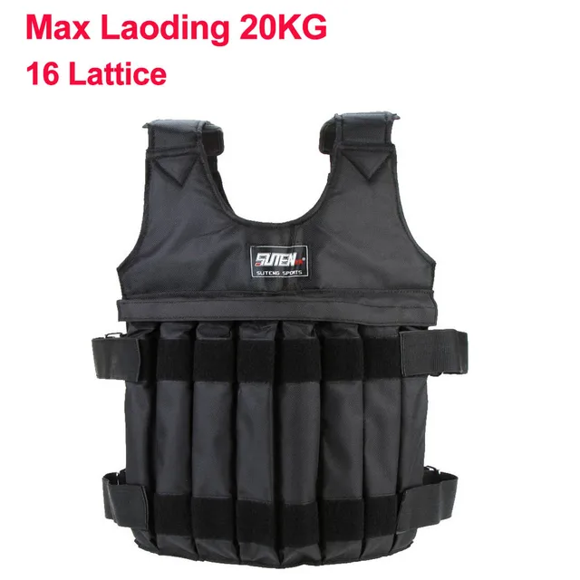 20//50kg Loading Weighted Adjustable Weight Fitness Training Exercise Waistcoat