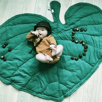

Cotton tree leaf shape floor mat carpet baby crawling game Padded living room bedroom kids room carpet and rug Home Decor