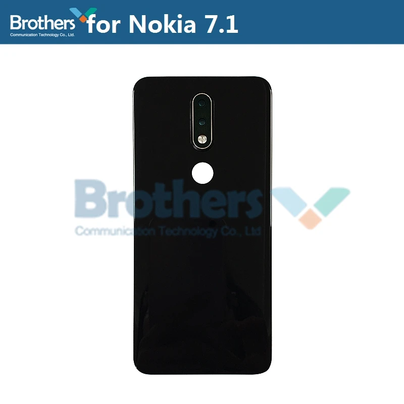 Корпус батареи для Nokia 7,1 дверь батареи с объективом камеры для Nokia 7,1 задняя крышка Корпус Замена