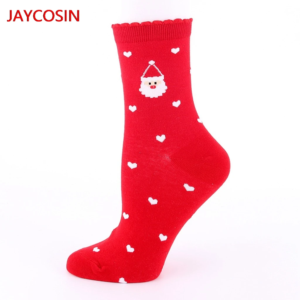 JAYCOSIN носки 12 пар модные мужские и женские унисекс повседневные рождественские носки средней длины с принтом L500912