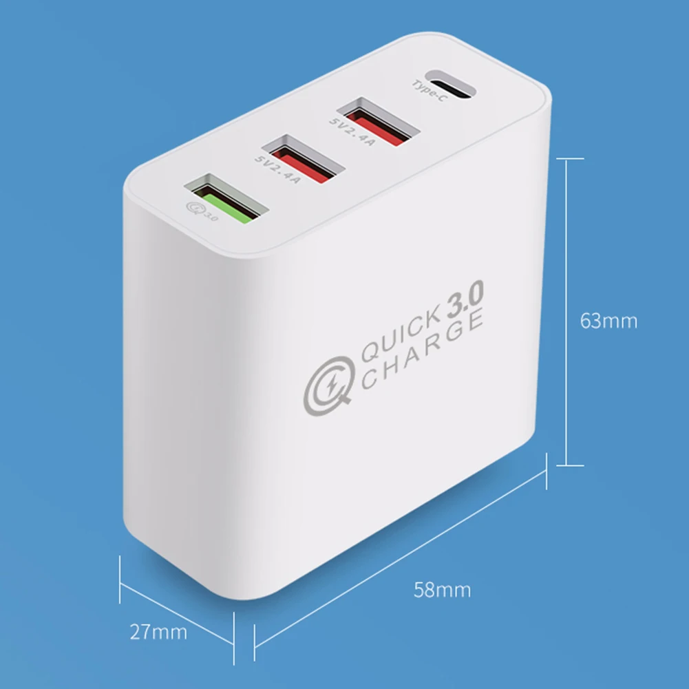 Быстрая зарядка Quick Charge QC3.0 type C USB зарядное устройство адаптер для iPhone 11 pro Android huawei samsung S10 зарядное устройство для мобильных планшетов