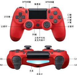 PS4 Bluetooth wireless game handle multi-function gyroscope double vibration belt lamp strip PC computer 4 generation 5 1 PS4 Bluetooth wireless game handle multi-function gyroscope double vibration belt lamp strip PC computer 4 generation 5 1