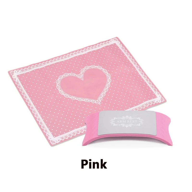 Pink Силиконовая подушка для запястья салфетка для маникюра подлокотник Маникюрный Стол Держатель для рук ногти инструменты - Цвет: Pink