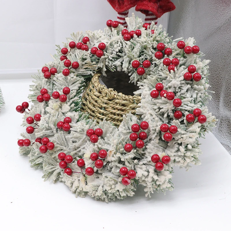 Festive Natural Rattan Wreath Garland